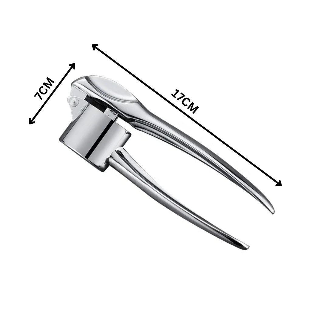 Liying 1Pcs High Effective Garlic Press With Studs Heavy Duty Garlic Mincer Easy to Squeeze and Clean Rust Proof and Dishwasher Safe Ginger Crusher Imperial Silver kitchen