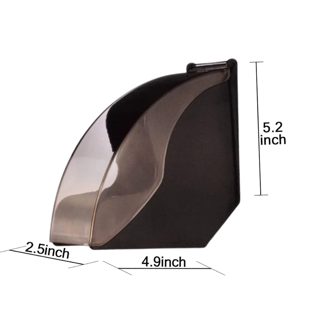 Liying Coffee Filter Holder Coffee Filter Box with Dustproof Cover Filter Paper Holder for Coffee Shop Home Storage Capacity of 100 pcs Paper Filters Black coffee accessories