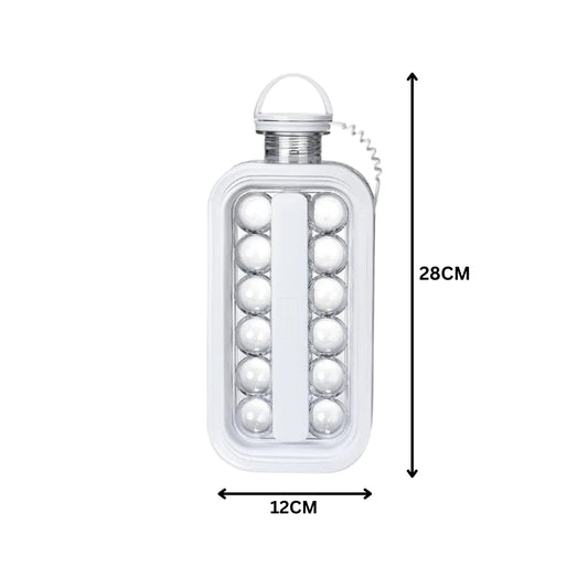 Liying Ice Cube Trays 2 in 1 Portable Ice Ball Maker Kettle With 17 Grids Flat Body Lid Cooling Ice Pop Cube Molds For Cocktail Coffee Juice Multicolour kitchen