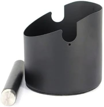 Liying Stainless Steel Espresso Grounds Container Waste Bin Coffee Tools for Barista and Non-slip Base (Big)