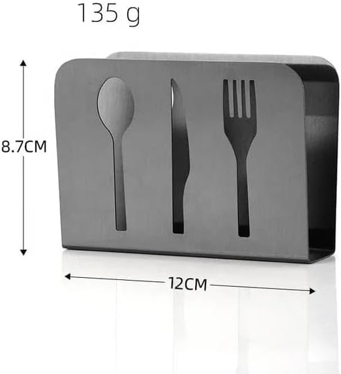 Liying Stainless Steel Napkin Holder Triangle Shape Tissue Stand Hollow-out Tissue Rack for Restaurants, Home, Cafe and Decoration..