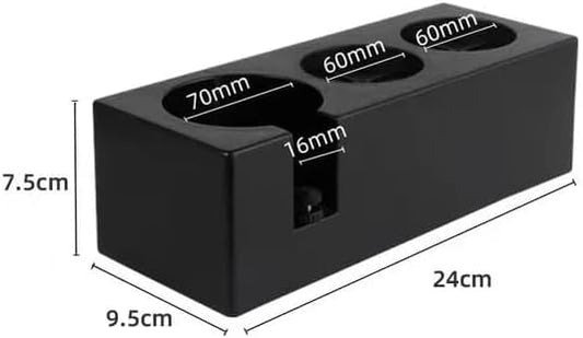 Liying Tamping Station Plastic Espresso TamperStand (Black) Tamper Holder Station for 51/54/58mm Portafilters, Tamper and Distributor