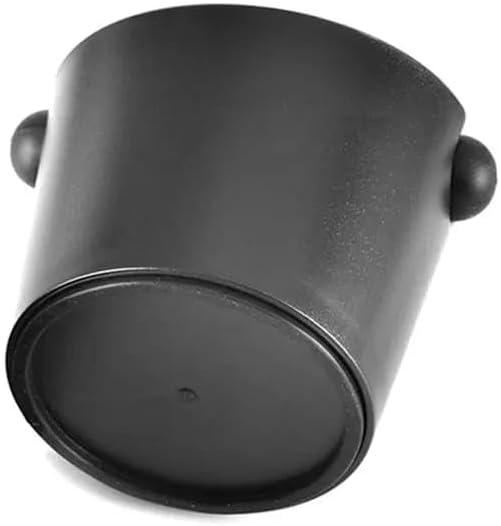 Liying Big Coffee Knock Box Shock-Absorbent Durable Barista Style With Removable Knock Bar and Non-Slip Base (Black)