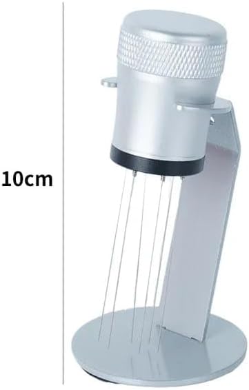 Liying WDT Tool Espresso Distribution Tool with Stand, Magnetic Coffee Stirrer, Extra Needle Set for Barista Accessories (Grey)