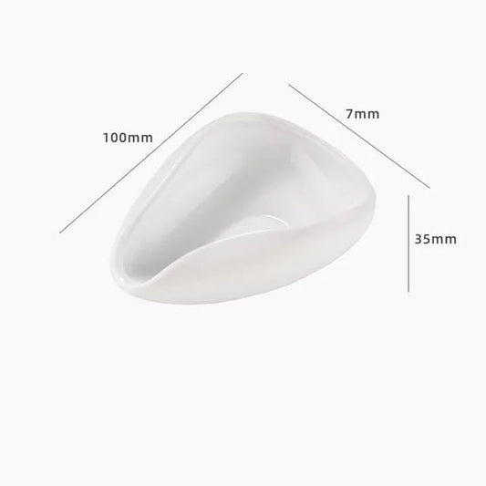 Liying Porcelain Coffee Beans Dosing Cup, For Coffee Bar Accessories, Coffee Bean Weighing (White)