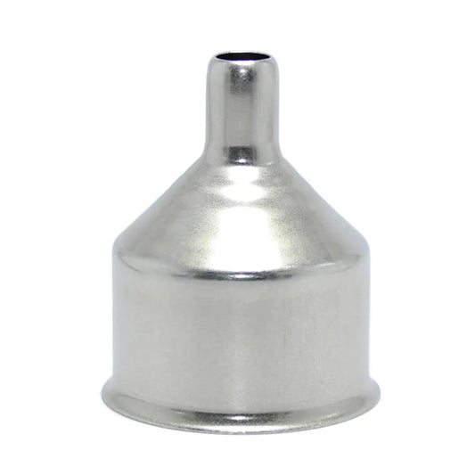 Liying 2pcs Stainless Steel Funnel for Flasks, Small Metal Funnel for Filling Drinking Liquor Flask, Transferring Oil, Juice, Milk, Attached Screw-On Cap