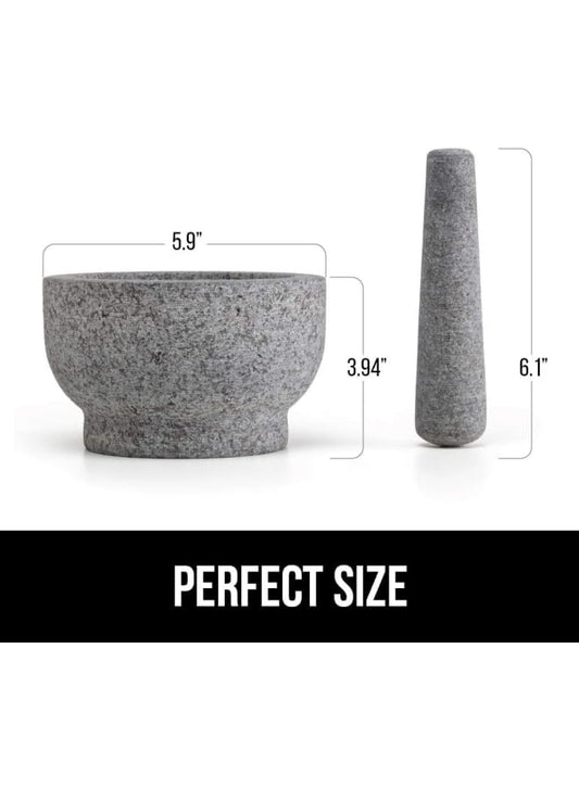 Liying Granite Marble Mortar and Pestle Set of 1, Perfect Size for Pill Crusher,Spice Grinder,Herb Bowl,Pesto Powder