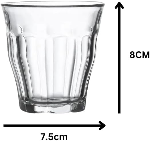 Liying Piccolo Coffee Cups Set of 6 Clear Glass Cups 160ml for Coffee/Milk Insulated Shot Glasses Regular Espresso Accessories for CoffeeShop, Home, Kitchen and bar