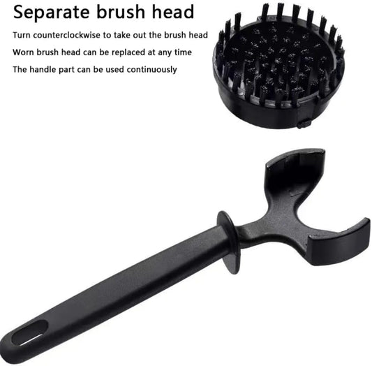 Liying 1Pcs 51mm Espresso Grouphead Coffee Machine Cleaning Brush, Brush Detachable Nylon Bristles Espresso Machine Cleaning Bristle