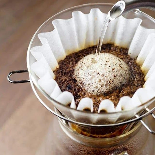 Liying 1-2 Cup Small Coffee Filters, 50 Count, Disposable Basket Paper, Compatible with Kalita Wave Dripper 155 Series, Pour Over and Drip Coffee Maker