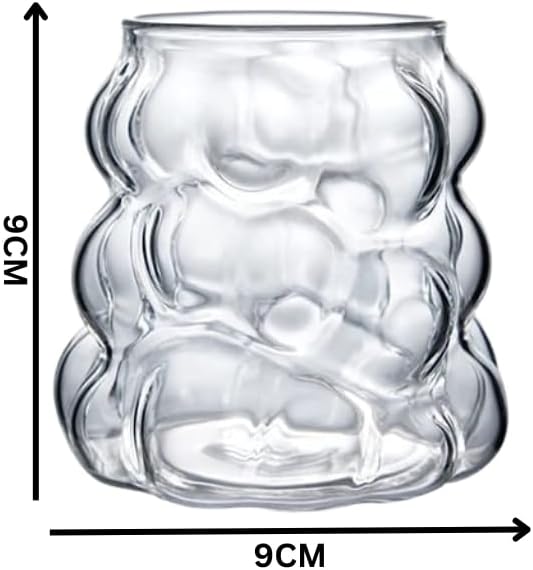 Liying 1Pcs Cloud Design Bubble Glass Cup 350ML Shaped Cups, Beer Mug, Cute Tumbler Cup, Ideal for Iced tea & Coffee, Milk, Cocktail #1