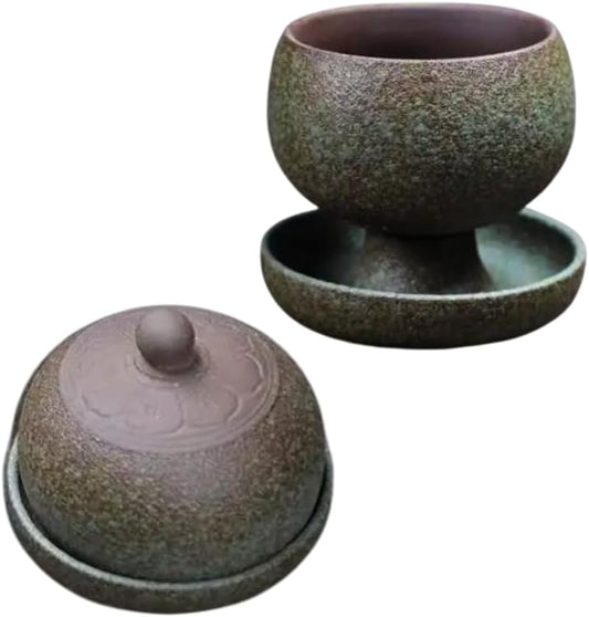 Liying Vintage Shine Ceramic Coffee Cup 100ml, Handmade Art design cup for coffee, Cappuccino, Tea (Blue)