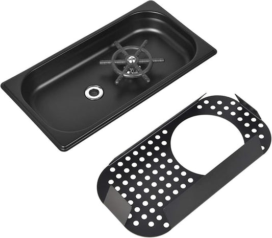 Liying Espresso Rinser with Side Spray Drain and Drip Tray small Stainless Steel Bar Glass Rinser for Sink, Cup Washer Spray Rinser for Hotel Cafe Restaurant coffee accessories