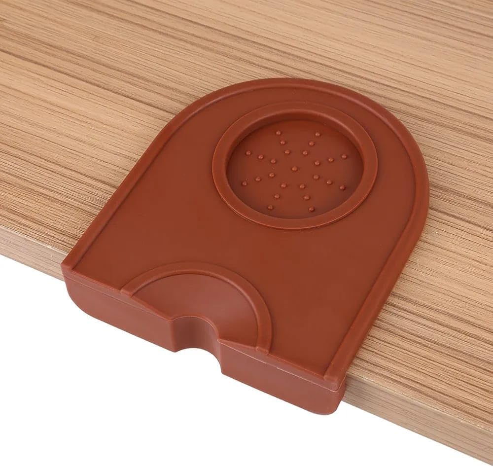 Liying 2-in-1 Espresso Tamping Mat - Waterproof, Food Safe Silicone Tamper Mat & Portafilter Holder with Anti-Slip Base
