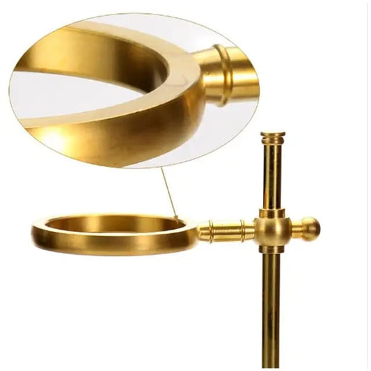 Liying Pour Over Coffee Dripper with Stand 360° Rotatable Wooden and Brass 20 Filter Papers Cup For a Coffee shop Outdoor and Home Coffee maker