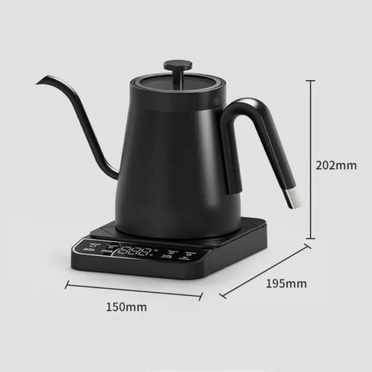 Liying Gooseneck Electric Pour Over Kettle with Temperature Control Tea and Pour Over Coffee Kettle Stainless Steel Auto Shutoff Boil Dry Protection 0.8L Matte Black Electric Kettle