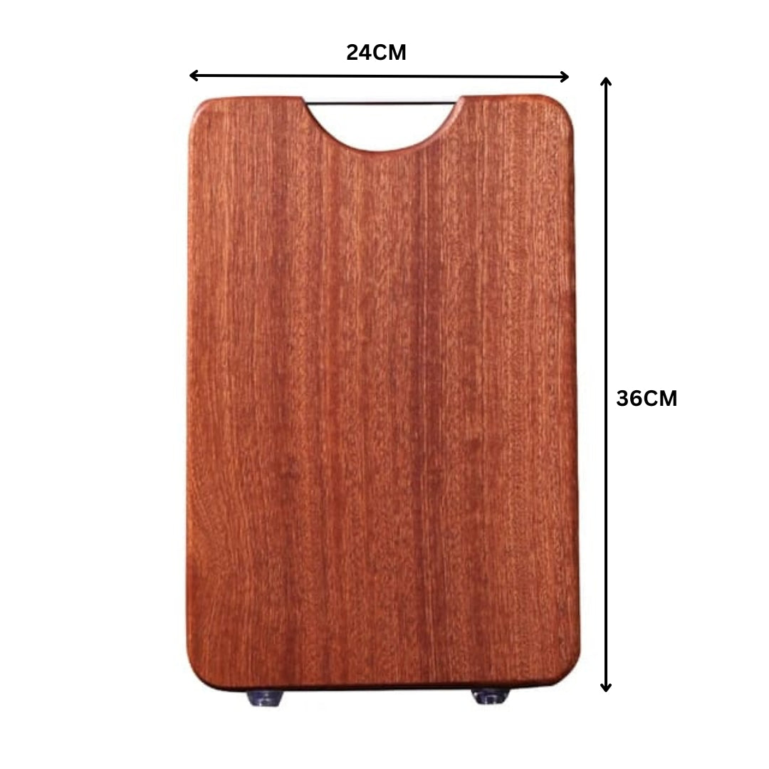 Liying Square Wood Cutting Board One Piece No Glue Non Toxic All Whole Single Wood Butcher Block Thick Hard Wood Heavy Duty Edge Grain 36x24cm kitchen