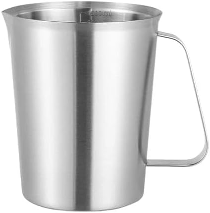 Liying 1.5L Stainless Steel Milk Frothing Pitcher with measurement and Marking Handle for Espresso Machines, Latte Art