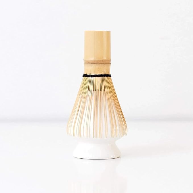 Liying Matcha Tea Whisk Holder Ceramic Holder Chasen Stand fit for Traditional Japanese Tea Matcha Chasen Tea Set Accessories (white)