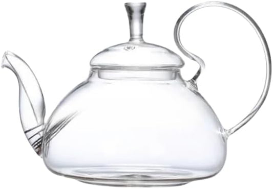 Liying 1200ml Pyrex Glass Teapot with Removable Strainer, Stovetop Safe Tea Kettle, for Blooming and Loose Leaf Tea Maker