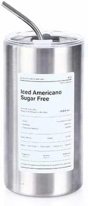 Liying 500mlStainless Steel Coffee Tumbler with Straw and Lid Sealed Carry on, Glass Iced Coffee Cup, Leak-Proof Tumbler Cup, Reusable Smoothie Mugs for Cold & Hot Drinks, Coffee, Tea (Silver)