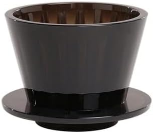 Liying V01 Acrylic Coffee Dripper, 1-2 Cups, Pour Over Coffee Maker, Reusable Coffee Filter Cup, Black