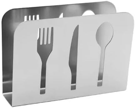 Liying Stainless Steel Napkin Holder Triangle Shape Tissue Stand Hollow-out Tissue Rack for Restaurants, Home, Cafe and Decoration..