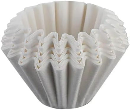 Liying 1-2 Cup Small Coffee Filters, 50 Count, Disposable Basket Paper, Compatible with Kalita Wave Dripper 155 Series, Pour Over and Drip Coffee Maker