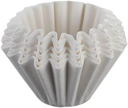 Liying 1-2 Cup Small Coffee Filters, 50 Count, Disposable Basket Paper, Compatible with Kalita Wave Dripper 155 Series, Pour Over and Drip Coffee Maker
