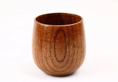 Liying 3Pcs Wooden Tea & Coffee Cup 125ml, Japanese Tea Cup Solid Wood Drinking Cup Teacup Glass for Milk, Hot Drinks