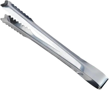 Liying 2Pcs Ice Tongs for Ice Bucket 15cm - Premium 18/8 Stainless Steel Ice Tongs with Teeth for Ice Sugar Cubes Tea Party Coffee Bar Serving