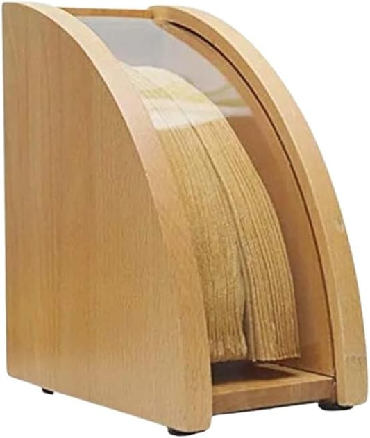 Liying woodenCoffee Filter Holder, Coffee Filter Box with Dustproof Cover, Filter Paper Holder for Coffee Shop, Home, Storage Capacity of 100 pcs Paper Filters
