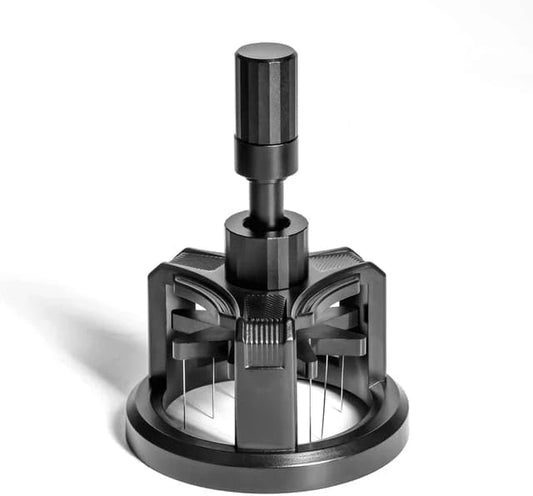Liying WDT Tool Espresso 51mm, Cyclone Espresso Distribution Tool with Magnetic Base for Barista, Adjustable Depth Coffee Stirrer Tool