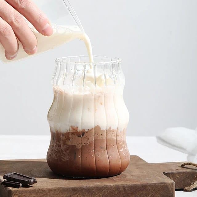 Liying 1Pcs Cloud Design Bubble Glass Cup 500ML Shaped Cups, Beer Mug, Cute Tumbler Cup, Ideal for Iced tea & Coffee, Cocktail #2