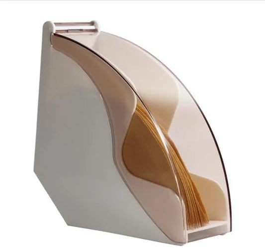 Coffee Filter Holder, 2.5 x 4.9 x 5.2 cm, Dustproof Cover, Stores 100 Filters