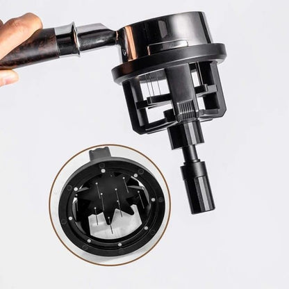 Liying WDT Tool Espresso 51mm, Cyclone Espresso Distribution Tool with Magnetic Base for Barista, Adjustable Depth Coffee Stirrer Tool