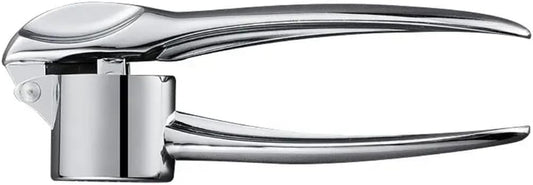 Liying 1Pcs High Effective Garlic Press With Studs, Heavy Duty Garlic Mincer, Easy to Squeeze and Clean, Rust Proof & Dishwasher Safe, Ginger Crusher- Imperial Silver