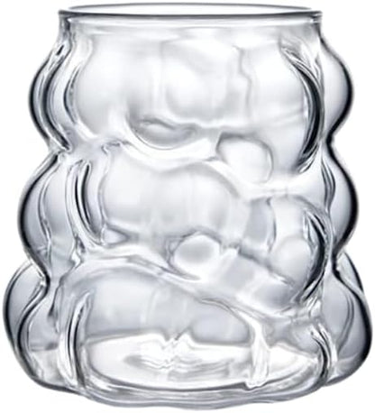 Liying 1Pcs Cloud Design Bubble Glass Cup 350ML Shaped Cups, Beer Mug, Cute Tumbler Cup, Ideal for Iced tea & Coffee, Milk, Cocktail #1
