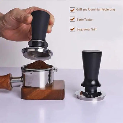 Liying 51mm Espresso Coffee Tamper, Espresso Press Tool with 304 Stainless Steel Tamper Base and Black Handle for Barista Espresso Machines