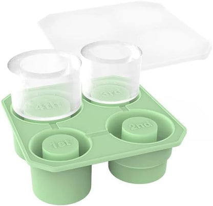 Liying Ice Cube Tray For Stanley Cup 30-40 Oz,Silicone Stanley Ice Mold For Stanley Cup,Cylinder-Shaped Stanley Cup Ice Mold With Lid For Drinks, Coffee (Multicolour) #2
