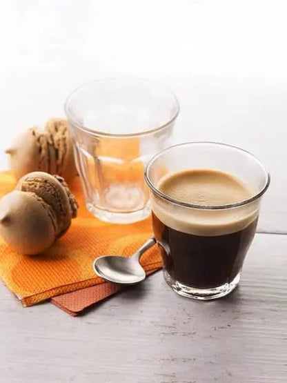 Liying Piccolo Coffee Cups Set of 6 Clear Glass Cups 90ml for Coffee/Milk Insulated Shot Glasses Regular Espresso Accessories for CoffeeShop, Home, Kitchen and bar