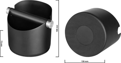 Liying Stainless Steel Espresso Grounds Container Waste Bin Coffee Tools for Barista and Non-slip Base (Big)