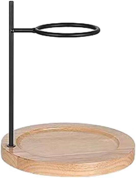 Liying Pour Over Stand Coffee Station, Coffee Filter Stand Holder, with Wooden Base Stand, Coffee Lovers for Best Coffee Experience