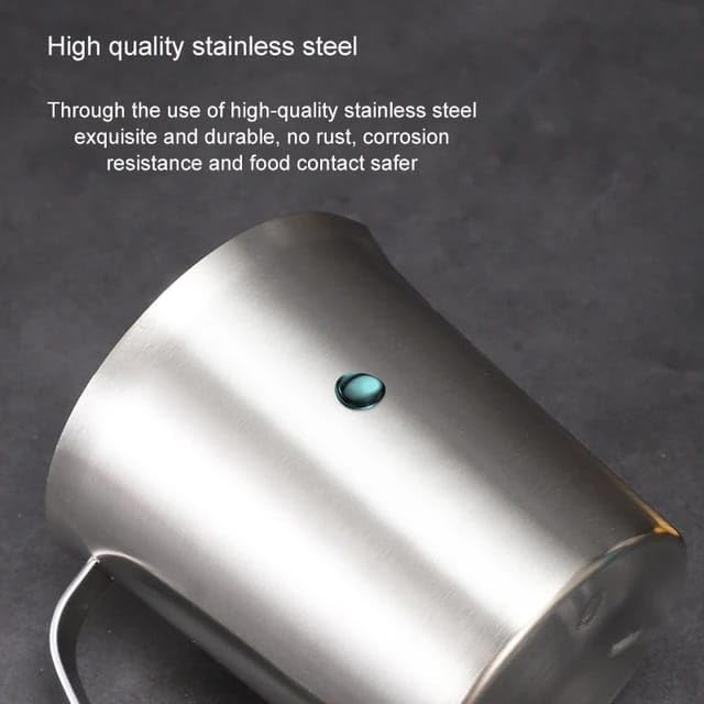 Liying 1.5L Stainless Steel Milk Frothing Pitcher with measurement and Marking Handle for Espresso Machines, Latte Art