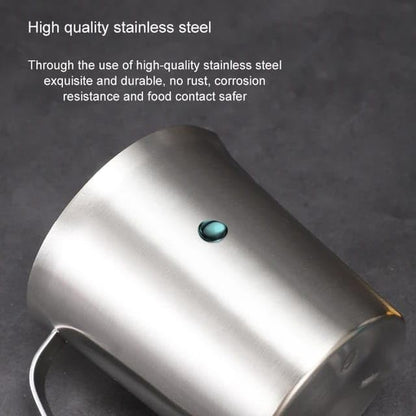 Liying 1.5L Stainless Steel Milk Frothing Pitcher with measurement and Marking Handle for Espresso Machines, Latte Art