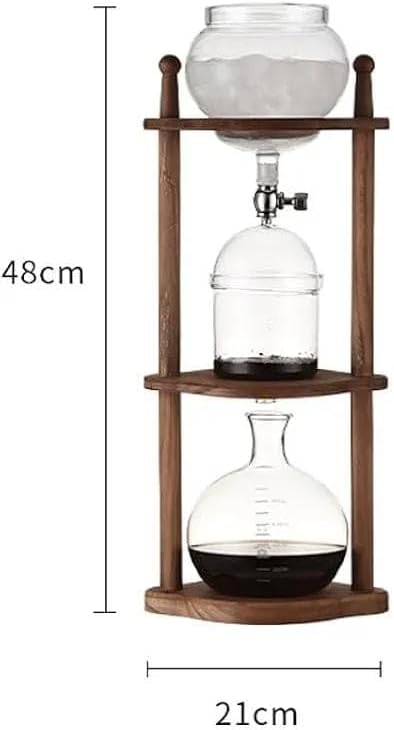Liying Cold Brew Coffee and Tea Maker, 800ml, Dripper with Adjustable Water Flow, Stainless Steel Filter, Borosilicate Glass #1
