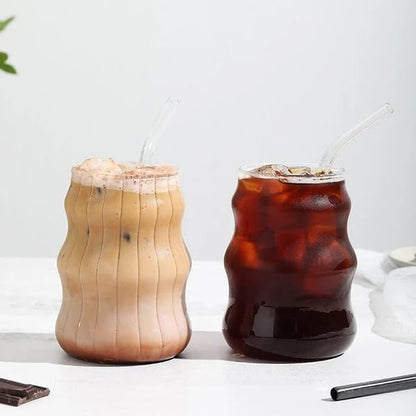 Liying 1Pcs Cloud Design Bubble Glass Cup 500ML Shaped Cups, Beer Mug, Cute Tumbler Cup, Ideal for Iced tea & Coffee, Cocktail #2