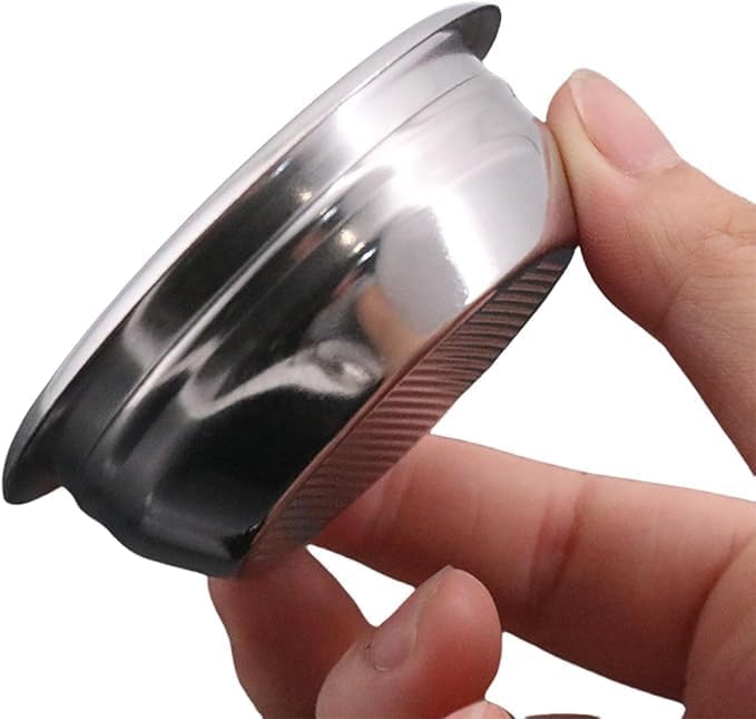 Liying 58mm Portafilter Basket Coffee Filter, 20g Micro Sieve Filter Basket, Double Layer Portafilter Basket, 304 Stainless Steel, 0.8mm Thickness