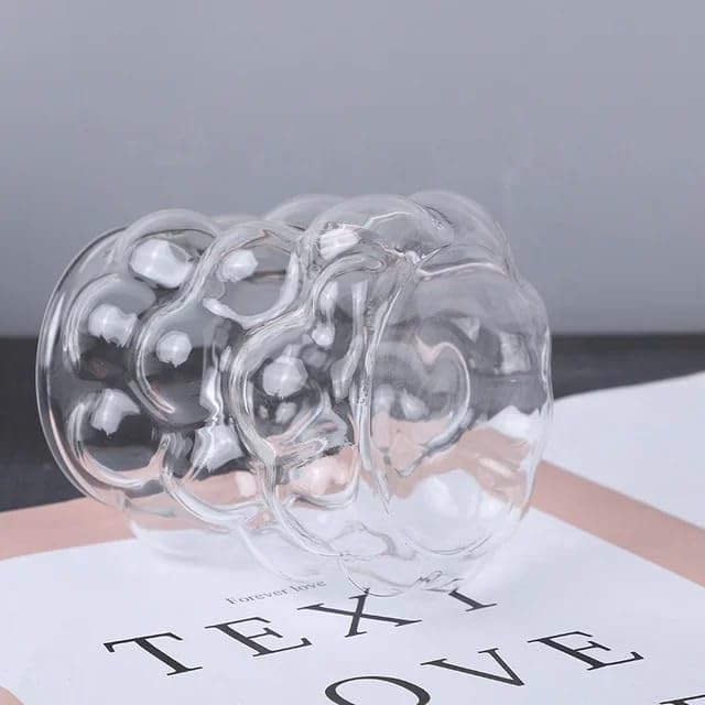 Liying 1Pcs Cloud Design Bubble Glass Cup 350ML Shaped Cups, Beer Mug, Cute Tumbler Cup, Ideal for Iced tea & Coffee, Milk, Cocktail #1