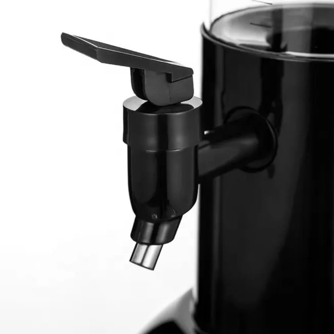 Liying 3L Draft Tower Beverage Dispenser, Removable Tower Dispenser, Clear Beverage Tower Dispenser for Bar Restaurant, Kitchen, Home (black)